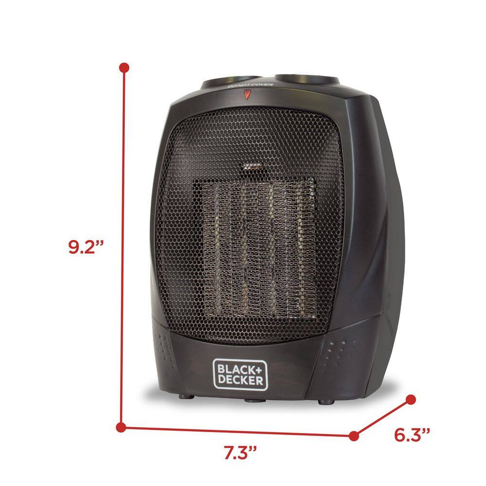 BLACK+DECKER 1500-Watt Electric Personal Ceramic Space Heater BHDC201