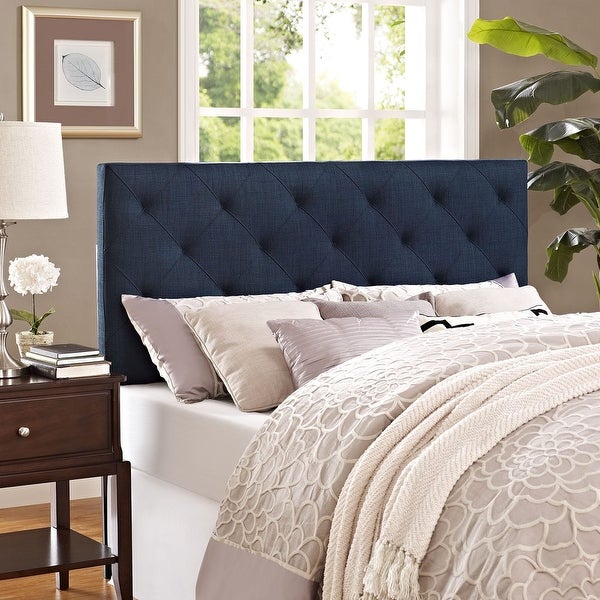 Modway Theodore Fabric Headboard in Navy - - 20460915