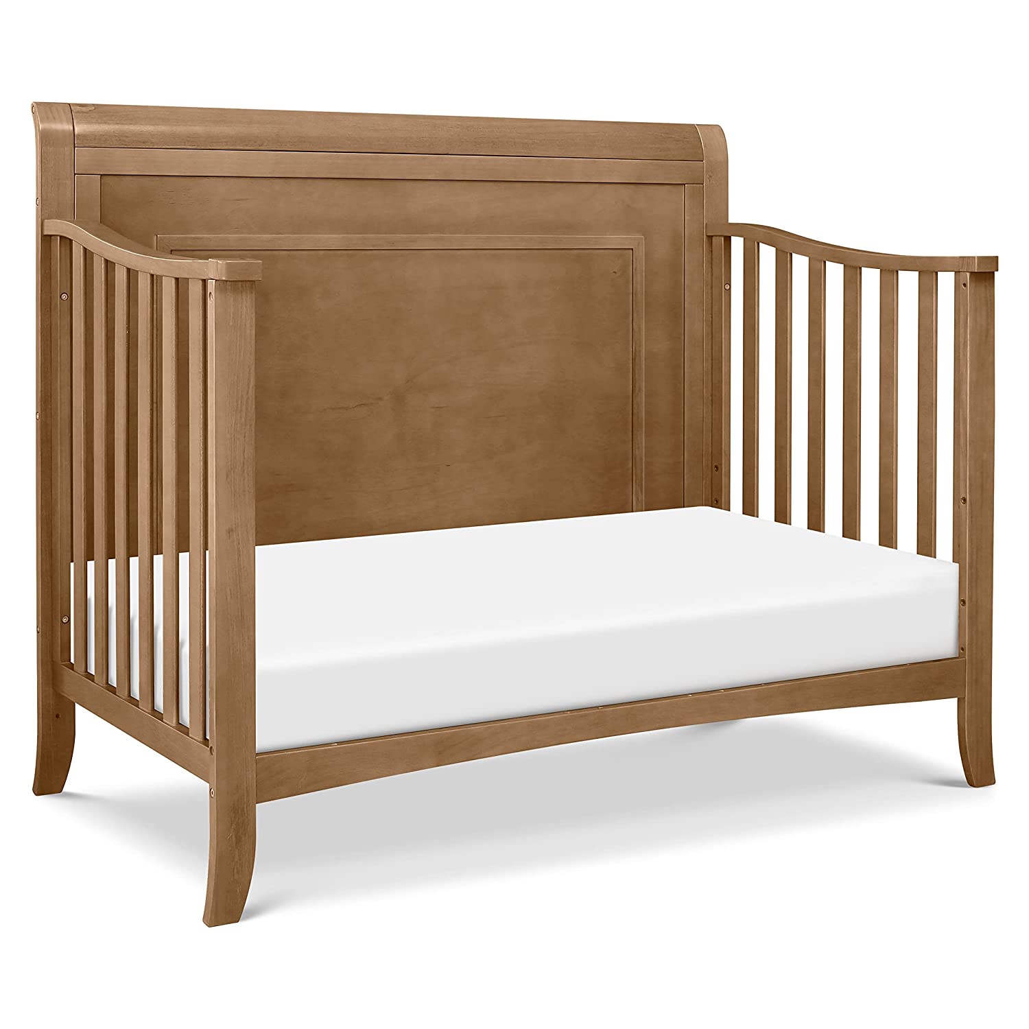 YELROL Anders 4-in-1 Convertible Crib in Hazelnut  Greenguard Gold Certified