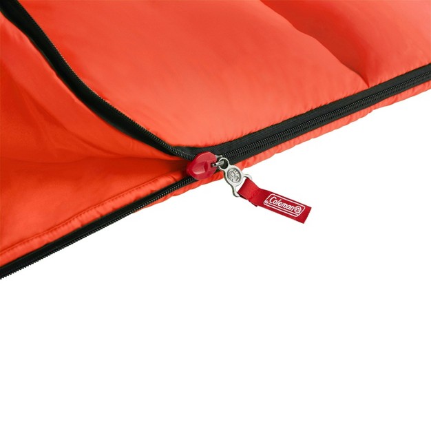 Coleman Kompact 40 Degree Sleeping Bag Coral Orange