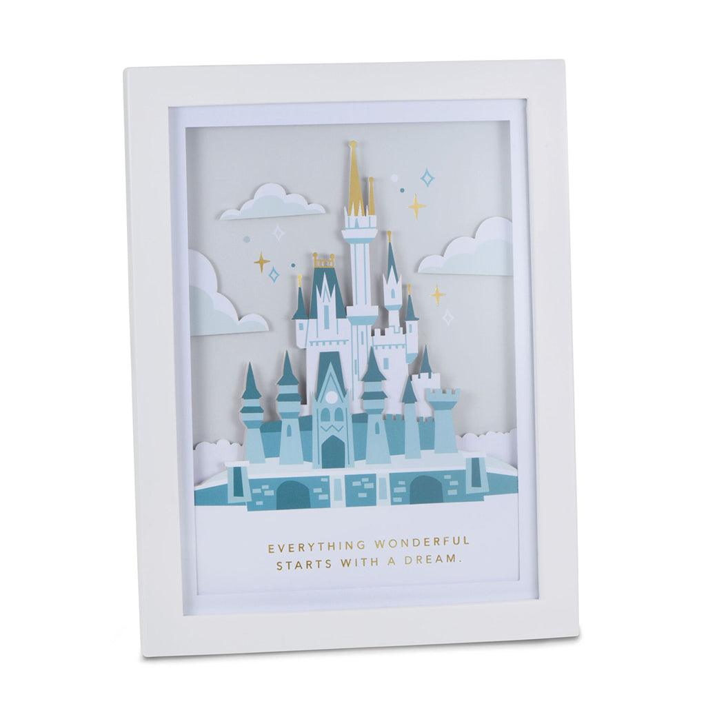 Hallmark  Walt Disney World 50th Anniversary Castle Papercraft Framed Art, 8.88x10.5