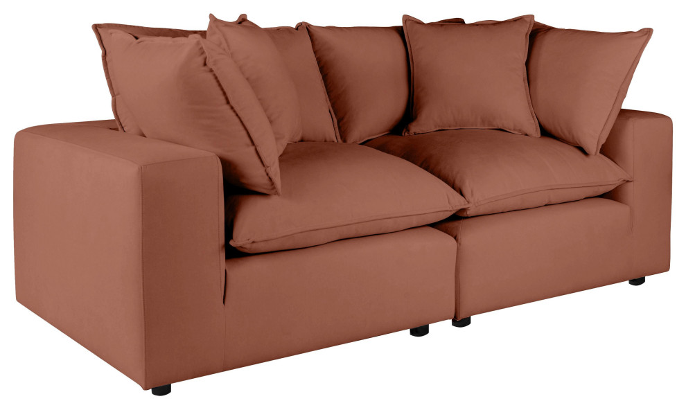 Cali Modular Loveseat   Contemporary   Loveseats   by TOV Furniture  Houzz