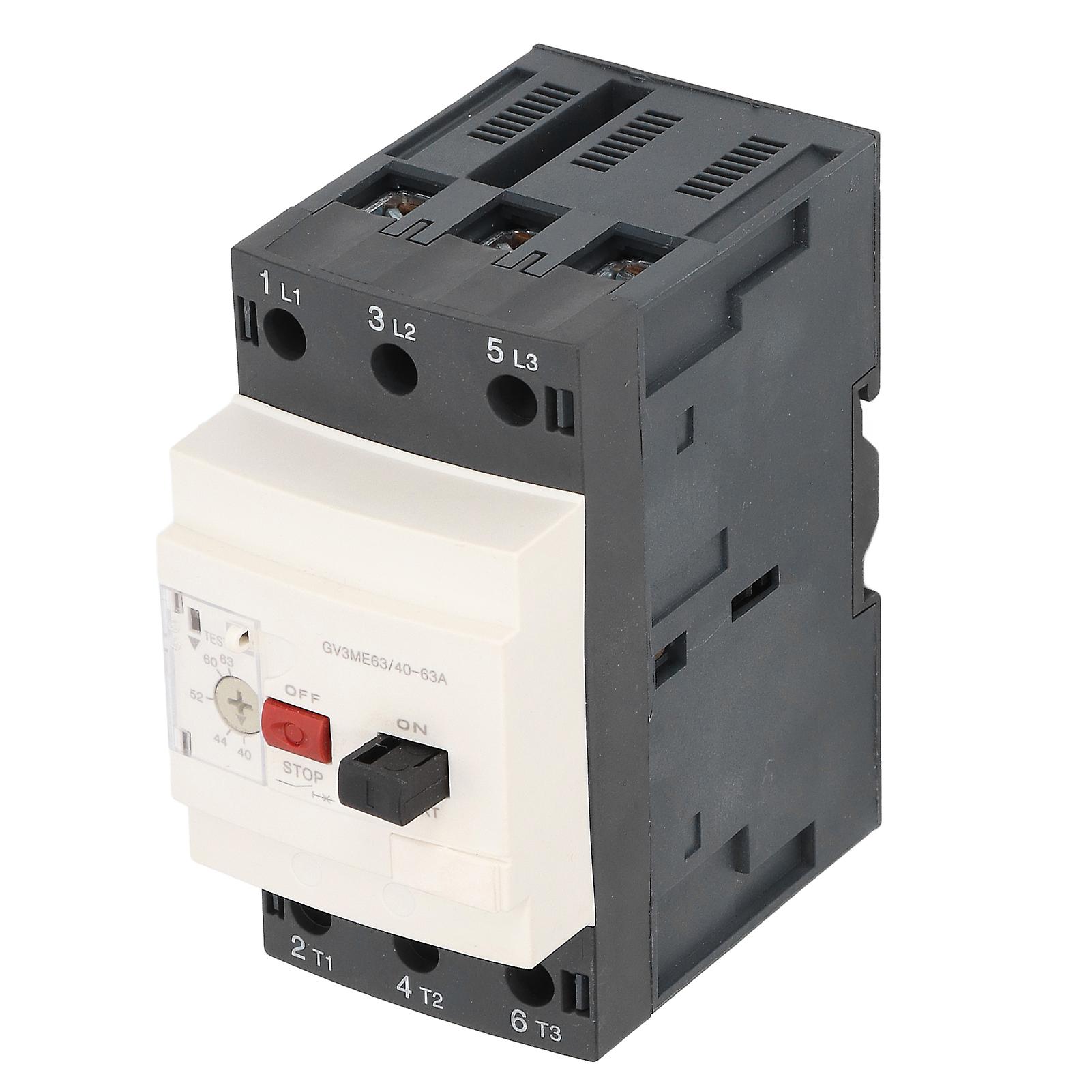 Motor Circuit Breaker Button Control Thermal Magnetic PA66 690V 40‑63A Accessory