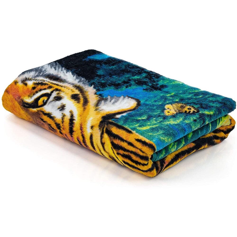 Moonlight Tiger Super Soft Plush Cotton Beach Bath Pool Towel