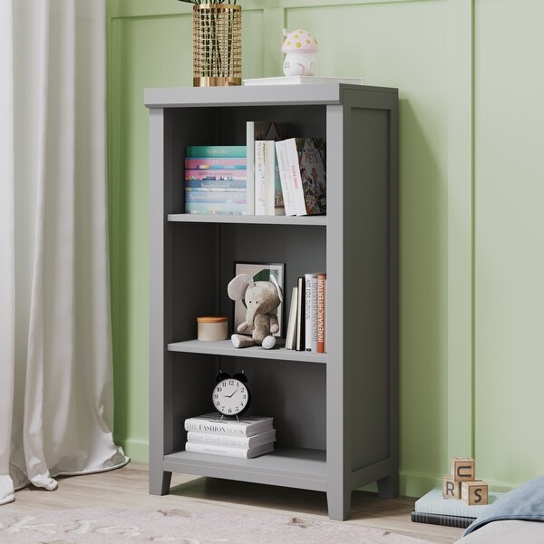 3-Tier Open Shelf Bookcase Storage Cabinet Nightstand - - 36259139