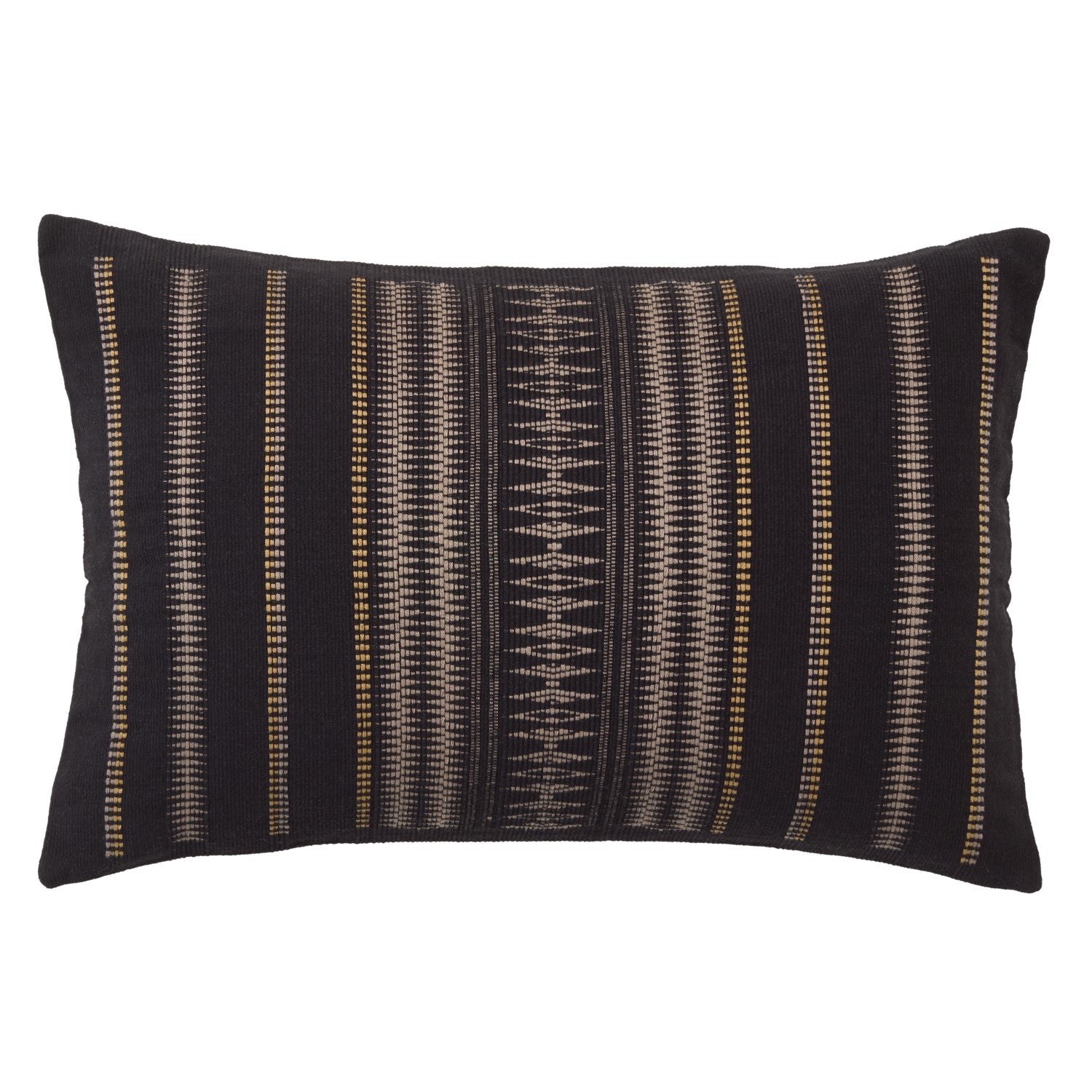 Nagaland Dzukou Black & Taupe Pillow