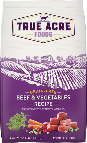 True Acre Foods Grain-Free Beef and Vegetable Dry Dog Food