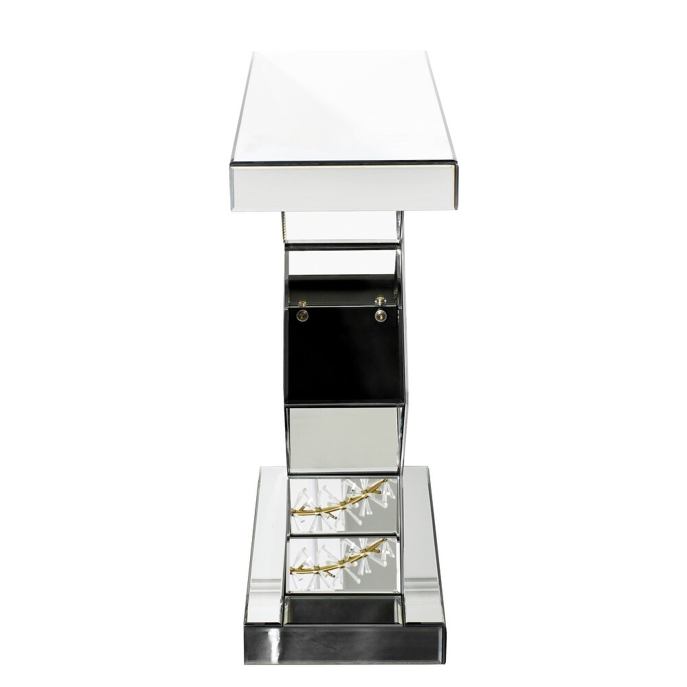 Contemporary Mirrored Console Table