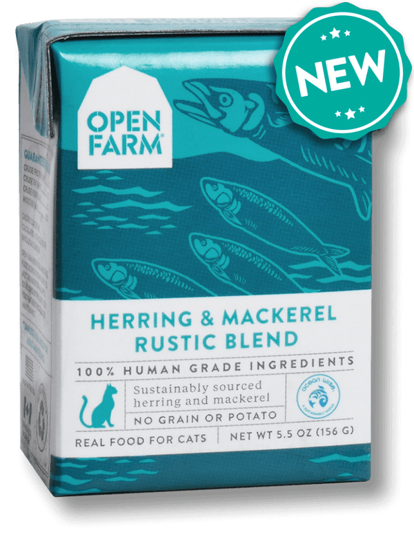 Open Farm Grain Free Herring and Mackerel Recipe Rustic Blend Wet Cat Fo