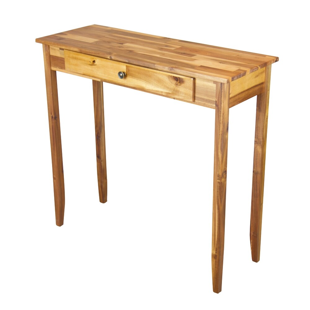 Porch   Den Holly Hill Solid Acacia 1 drawer Console Table