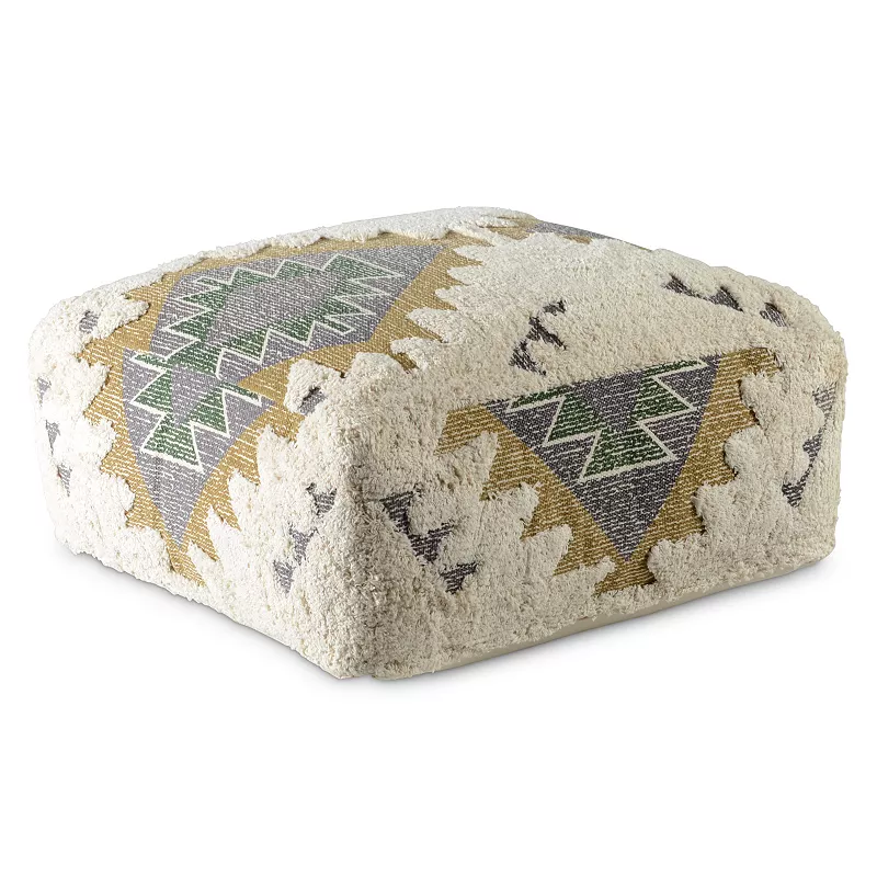 Steve Silver Co. Lyssa Jacquard Fabric Pouf