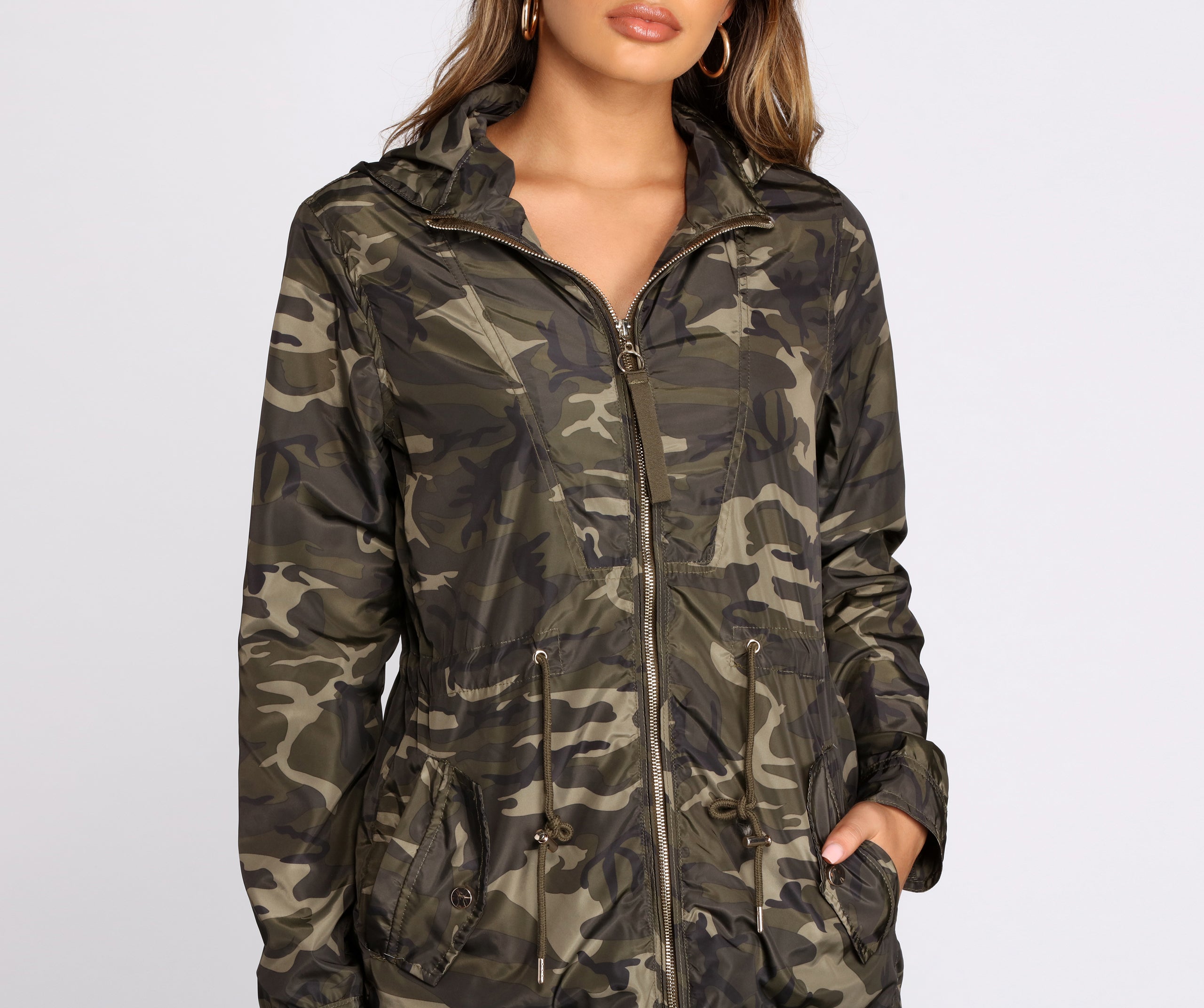 Under The Radar Camo Nylon Anorak