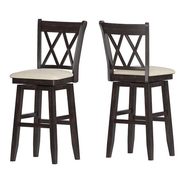 Sheena Bar Stool with Swivel， Oak