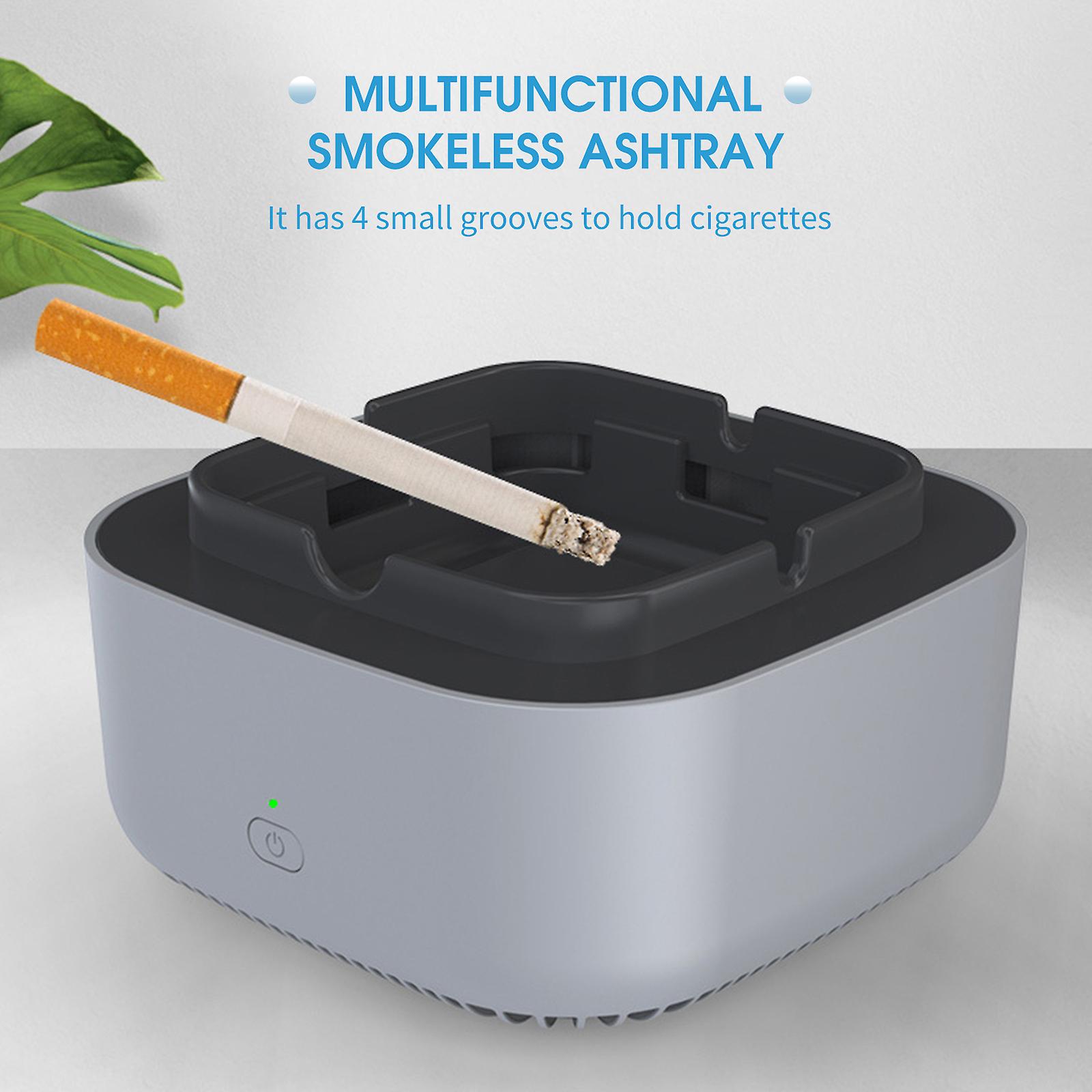 Multifunctional Smokeless Ashtray Negative Ion Air Fresher Smoke Grabber Air Purifier Ash Tray For Cigarette Smoker Home Office Car