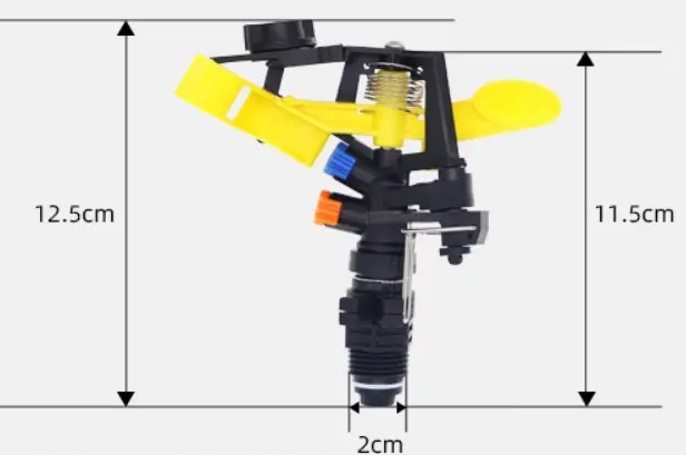 Hot sale  1/2 inch male thread Adjustable Impact Sprinkler Agriculture Irrigation System Plastic Garden Sprinkler