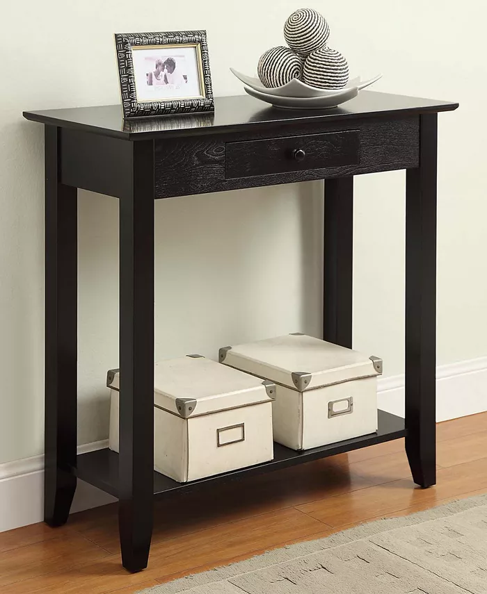 Convenience Concepts 31.5 Wood American Heritage 1 Drawer Hall Table