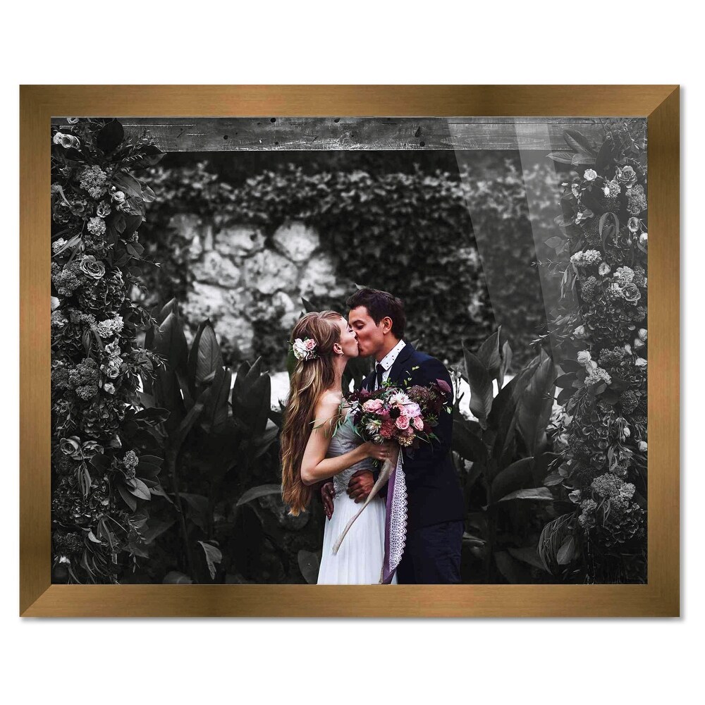 17x60 Frame Gold Bronze Picture Frame   Modern Photo Frame Includes UV