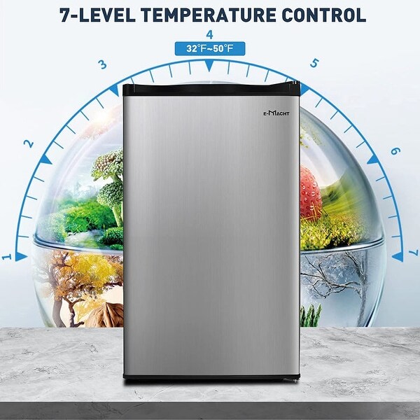 3.2 Cu.Ft. Mini Fridge Compact Refrigerator with Freezer for Home/Dorm/Office - 19.2''(L)×17.5''(W)×31.1''(H)