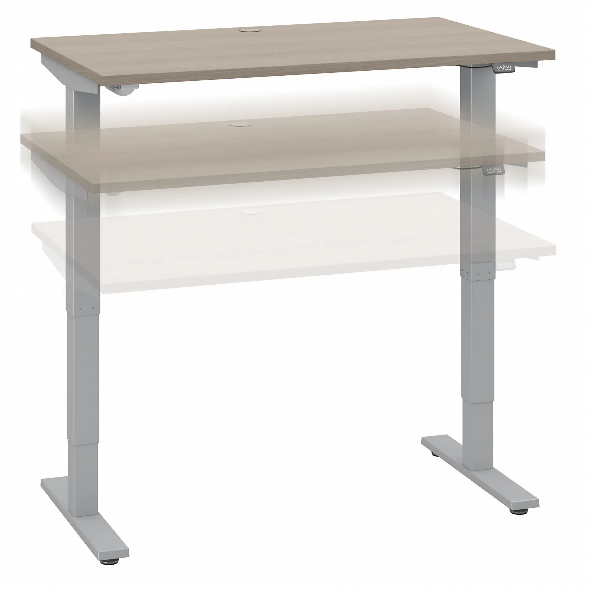 Sand Oak 48 Inch Adjustable Stand Desk - Bush Furniture