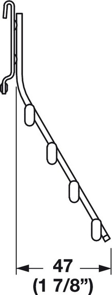 Hafele 792.03.900 Tie Hook  TAG Omni Track  174