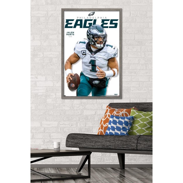 Trends International Nfl Philadelphia Eagles Jalen Hurts Feature Series 23 Framed Wall Poster Prints