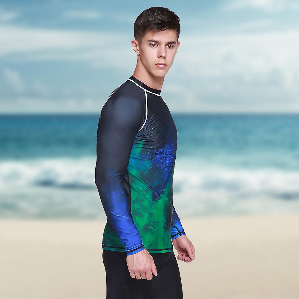 Keep Diving Men UV Protection Breathable Fast Dry Long Sleeves Diving Top Wetsuit Jacket (4XL)