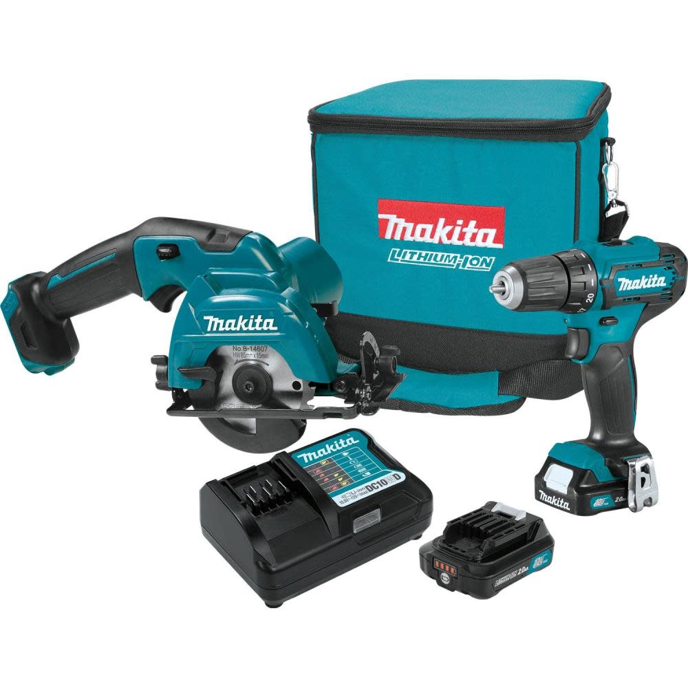 Makita 12V Max CXT Lithium-Ion Cordless 2-Pc. Combo Kit (2.0Ah) CT233R from Makita