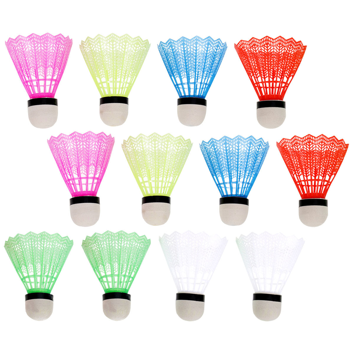 Nuolux Shuttlecock Badminton Shuttlecocks Birdies Shuttle Sports Training Air Nylon Outdoor Indoorcork Professionalcolor