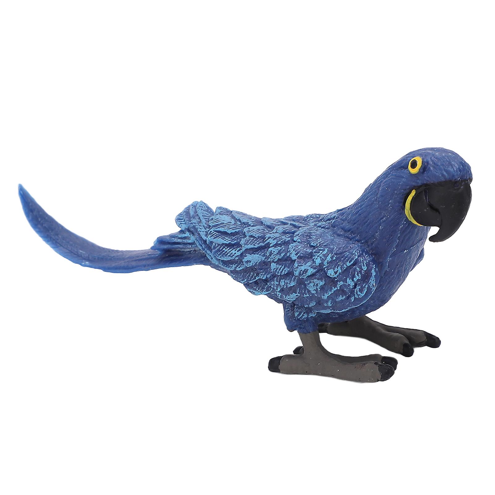 Blue Macaw Model Real Vivid Parrot Environmentally Friendly Bird Model Gift For Early Education Toy Decoration