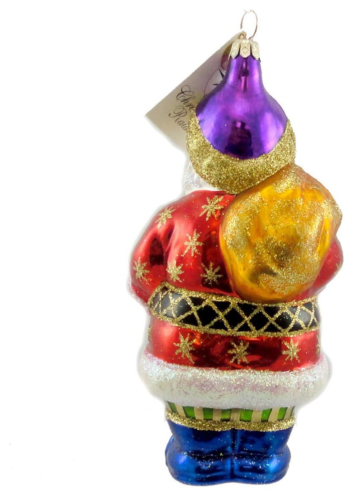 Christopher Radko COBURG SANTA Glass Ornament Christmas Santa Claus   Contemporary   Christmas Ornaments   by Story Book Kids Inc  Houzz