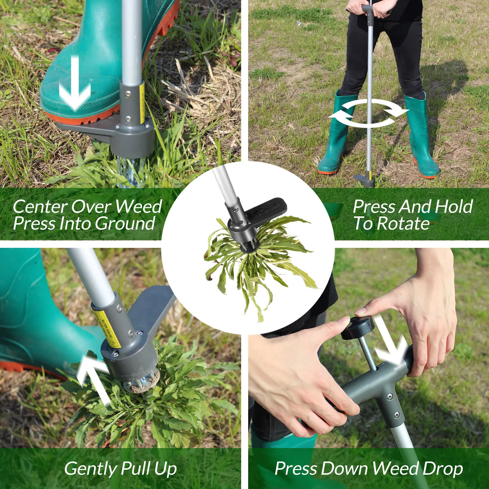 Efficient Long Handled Vinyl Weeding Pen The Original Stand Up Weed Puller Dandelion Tool Hand Weeder Gereedschap