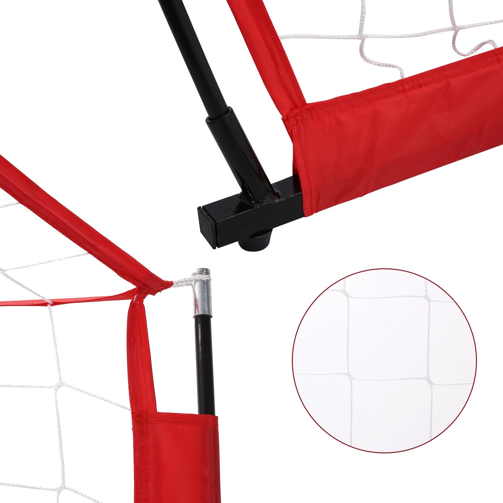 Soccer Net， Portable Soccer Goal 12 x 6 Feet， Sturdy and Durable， with Carry Bag， Ideal for Children and Adults