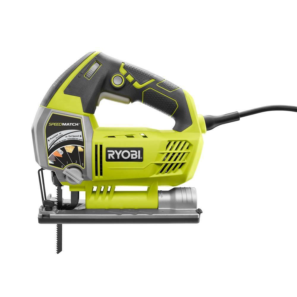 RYOBI 6.1 Amp Corded Variable Speed Orbital Jig Saw with SPEEDMATCH Technology JS651L1