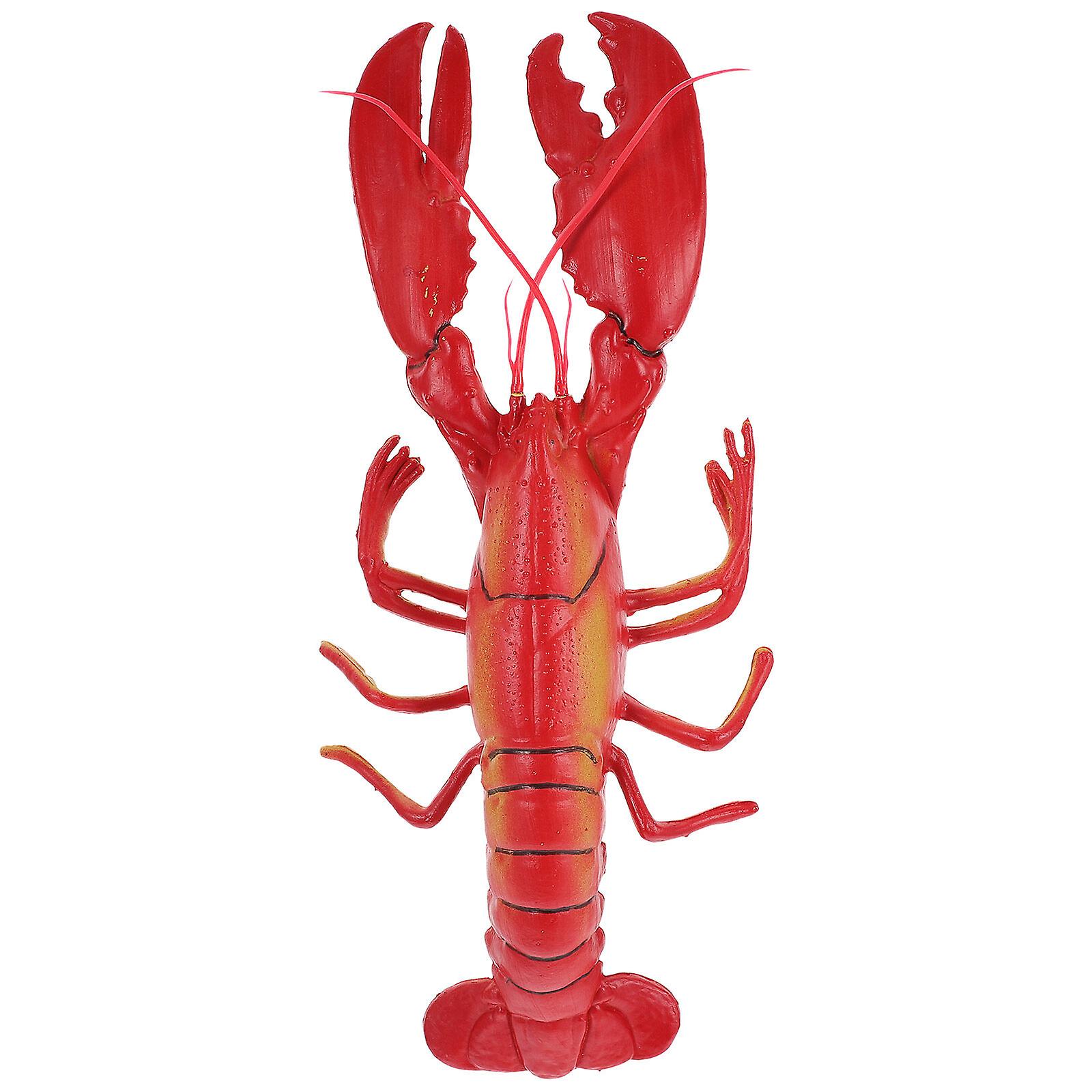 Lifelike Lobster 20 X 8 Inch Super Large Plastic Lobster Model For Home Decor Market Display Photography Prop Kids Pretend Play Toy Simulated Marine C