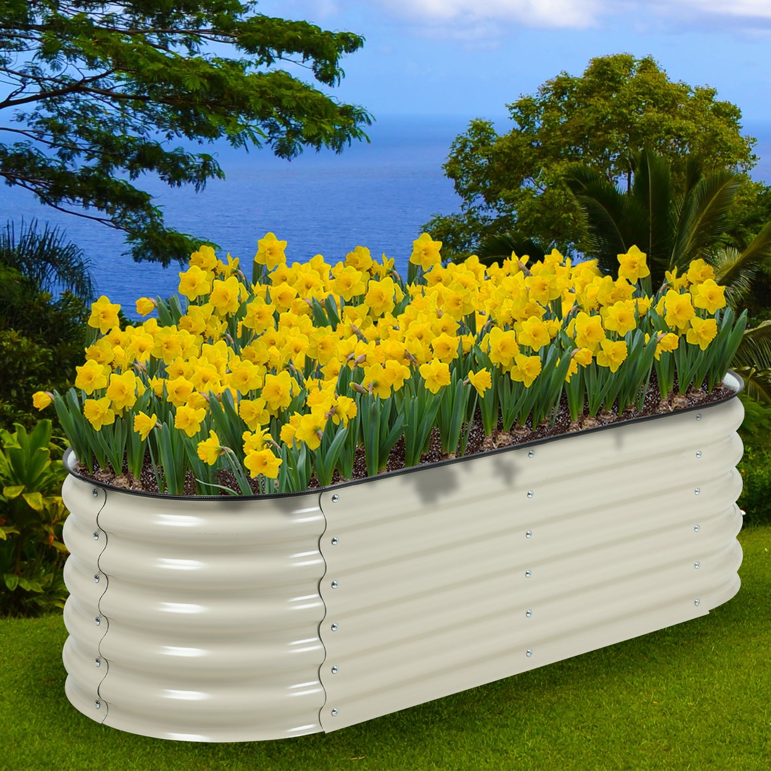 Aoodor Modular Metal Raised Garden Bed 23.6