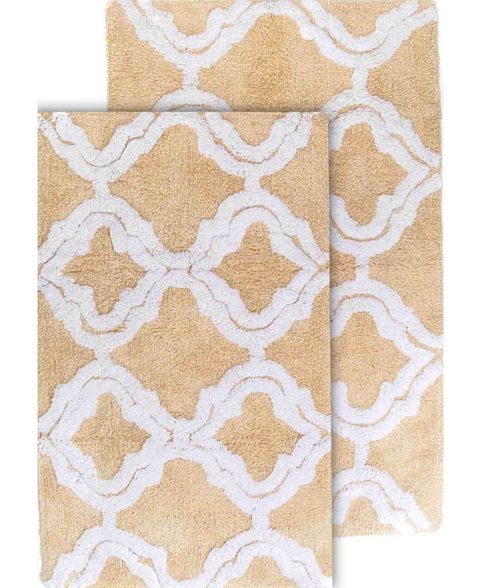 Chesapeake Double Quatrefoil Bath Rug Set