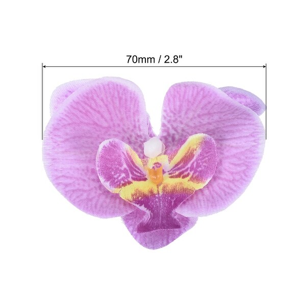 20Pcs Artificial Silk Butterfly Orchid Flower Heads for Wedding Decor