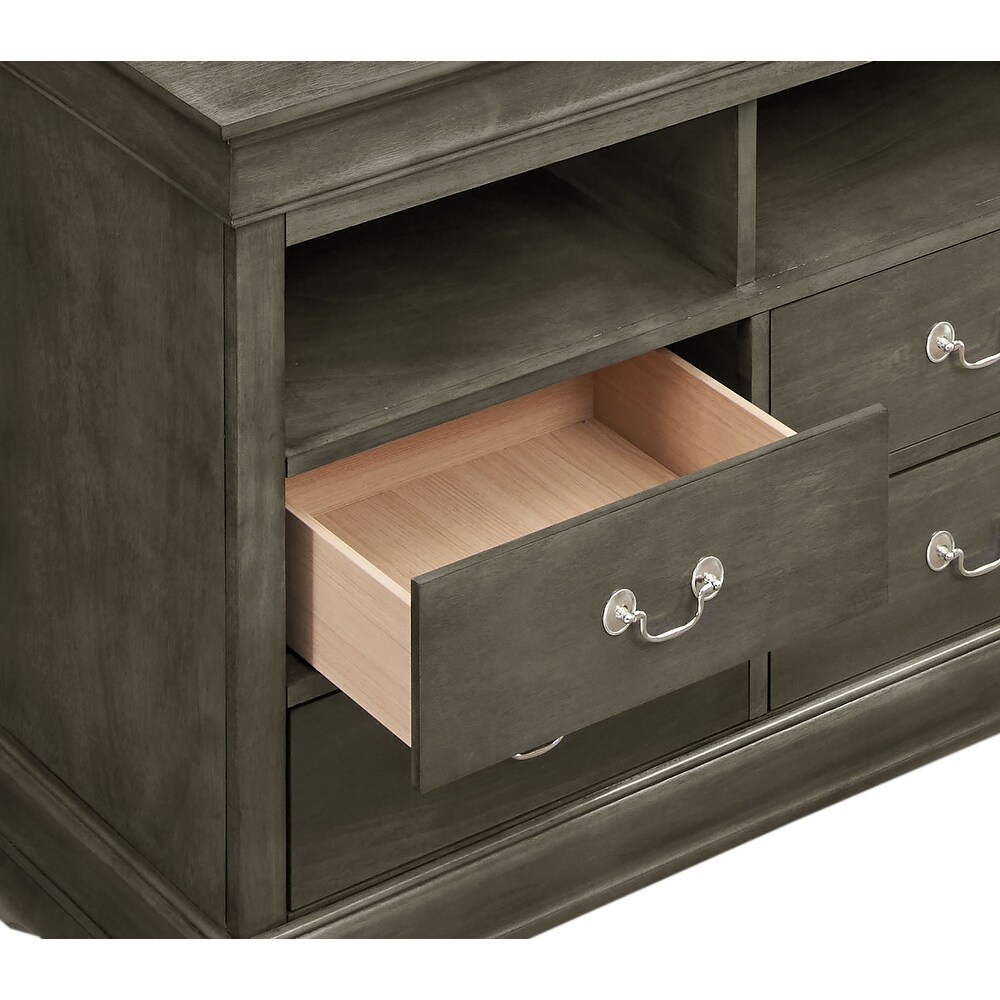 Louis Phillipe Wooden Media Chest