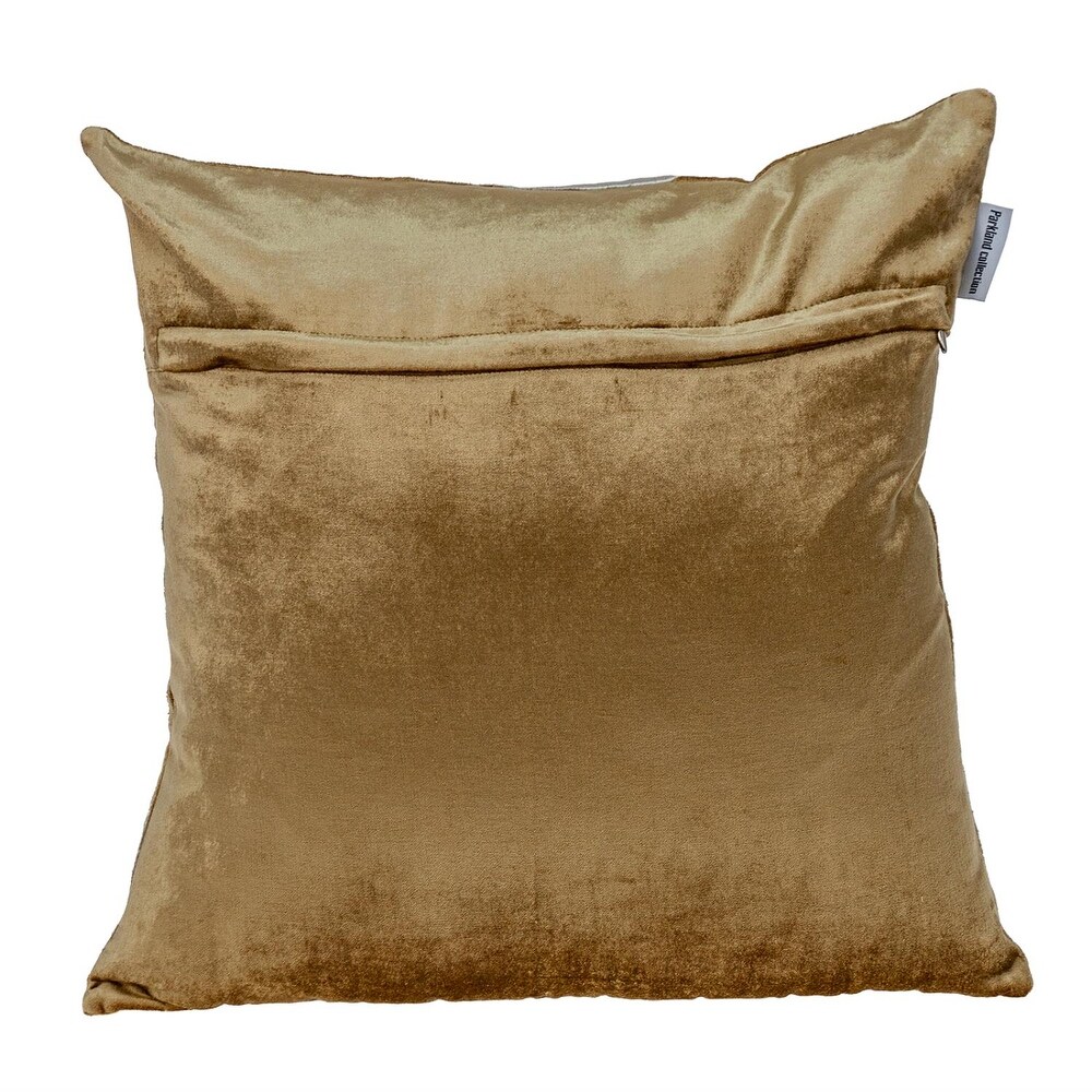 Parkland Collection Hazel Transitional Gold Throw Pillow