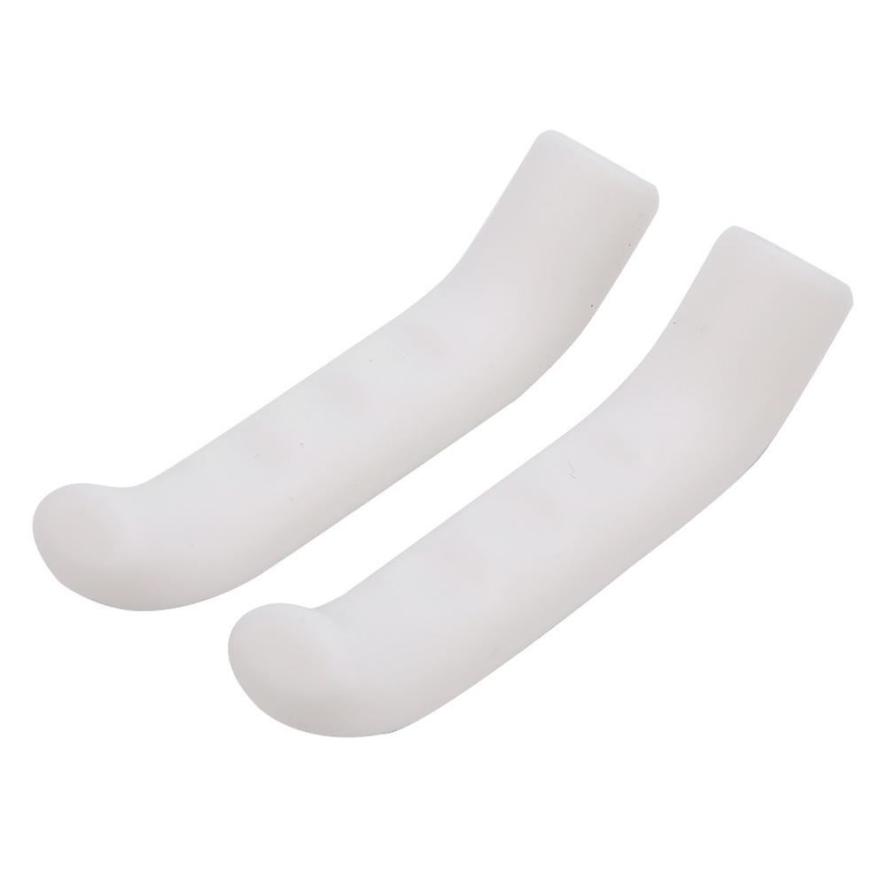 2pcs Brake Handle Silicone Sleeve Mountain Bike Brake Lever Protection Cover White