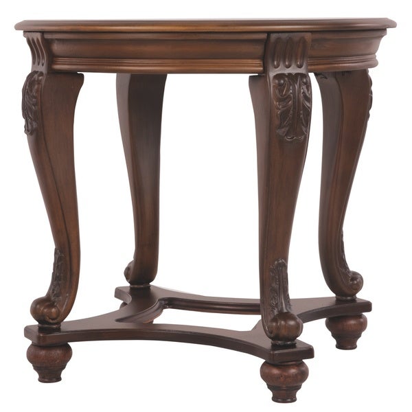 Norcastle Dark Brown Round End Table