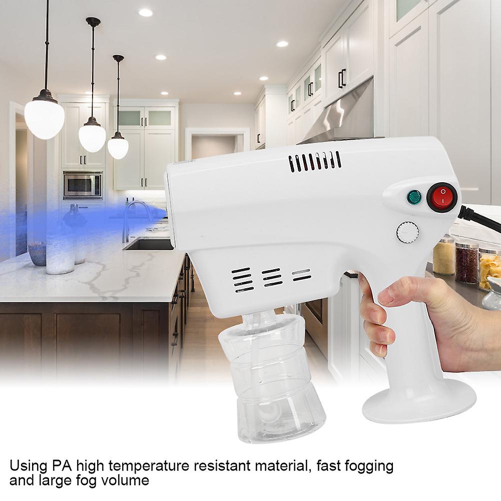 Electric Spray Gun Adjustable Humidification Nano Sprayer Blue Light 1200w 300ml Capacity Us Plug 110vac