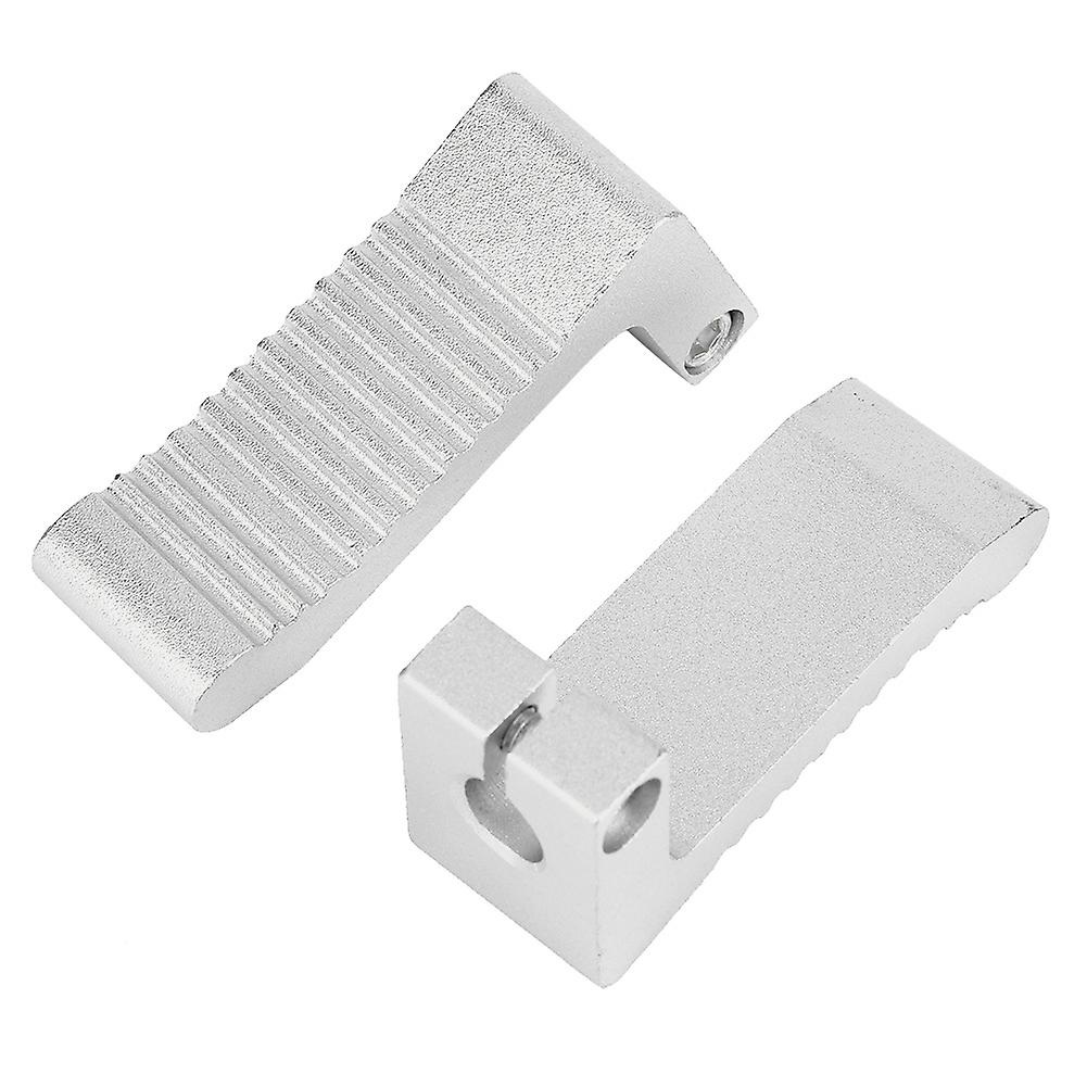 2pcs Motorcycle Foot Pedal Modification Accessories Fit For Peg Rest 43cc 47cc 49cc (silver)