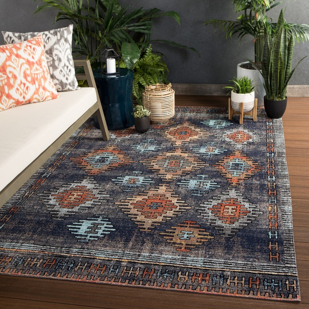 Dez Indoor and Outdoor Tribal Area Rug