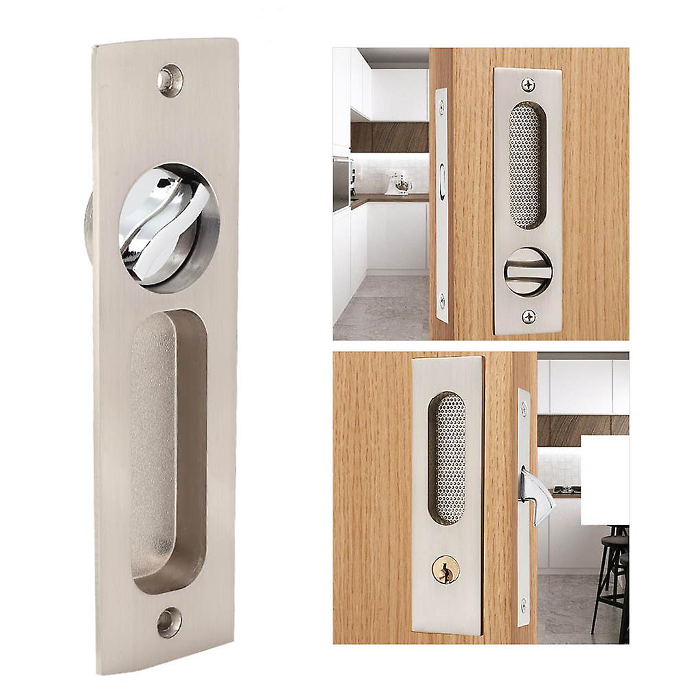 Sliding Door Lock Indoor Balcony Bathroom Cabinet Pull Handle Concealed Door Lock