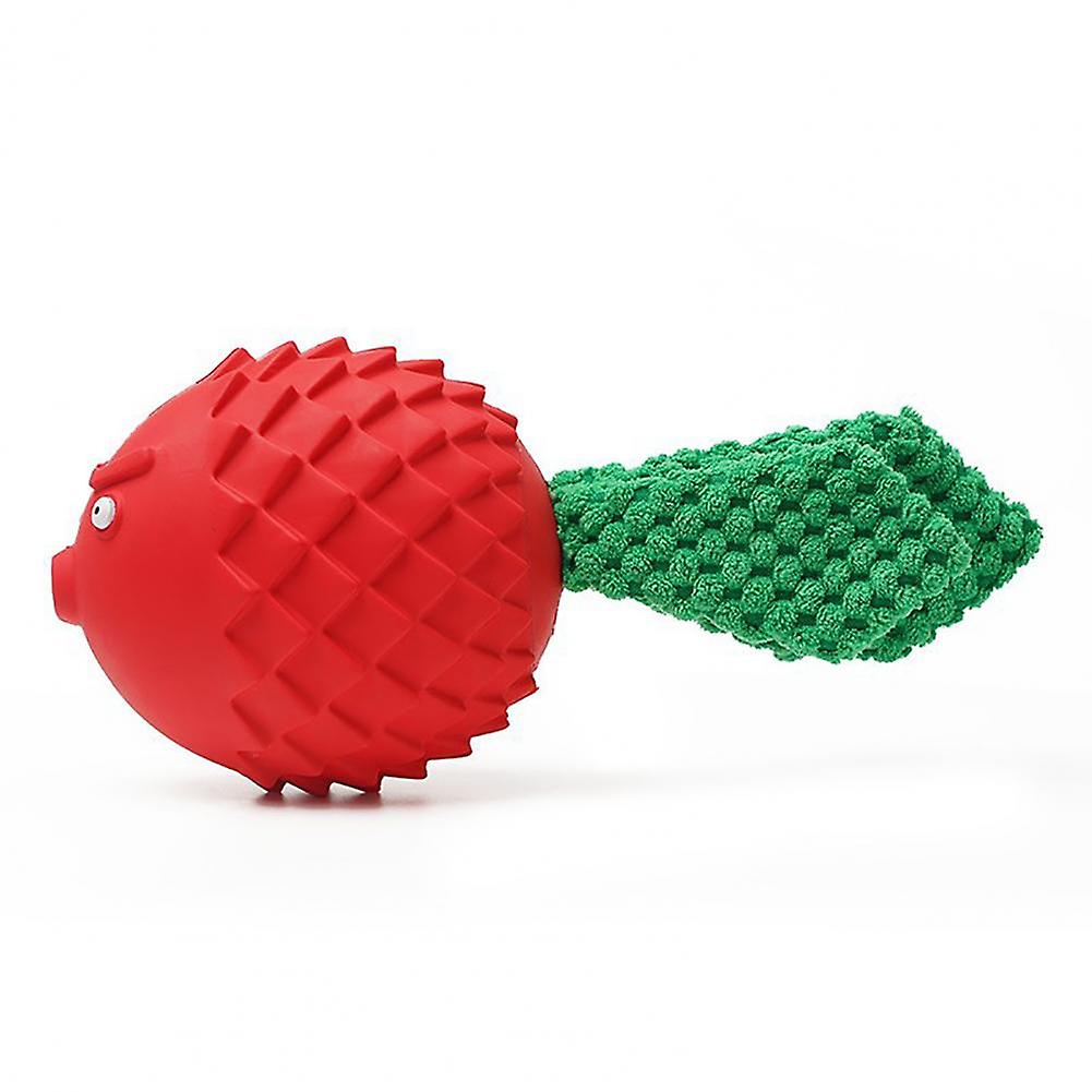 Cute pufferfish pet molar toy