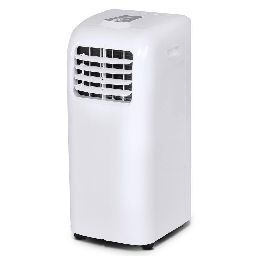 Costway 8000 BTU Portable Air Conditioner and Dehumidifier Function Remote in White with Window Kit EP22783