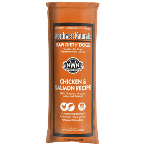 Northwest Naturals Raw Frozen Chicken and Salmon Chub Dog Food 5 lb