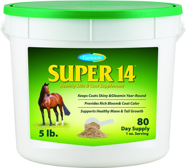 Farnam Super 14 Healthy Skin and Coat Granules Horse Supplement