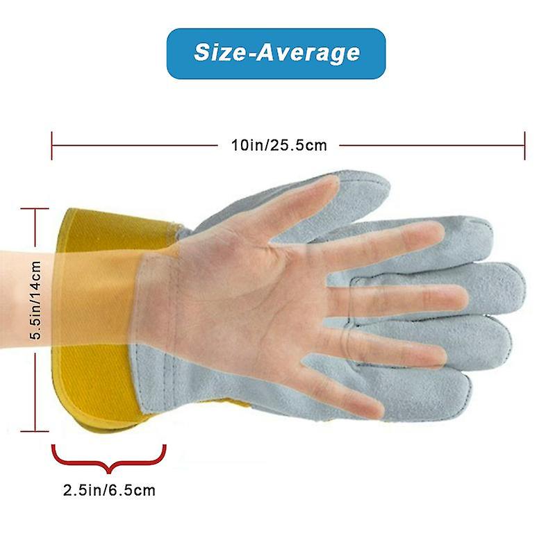 Welding Gloves Man Work Gloves Cowsplit Leather Gloves For Mechanic Construction Gardening Glove Safety Fire Gloves Free Size W12691452